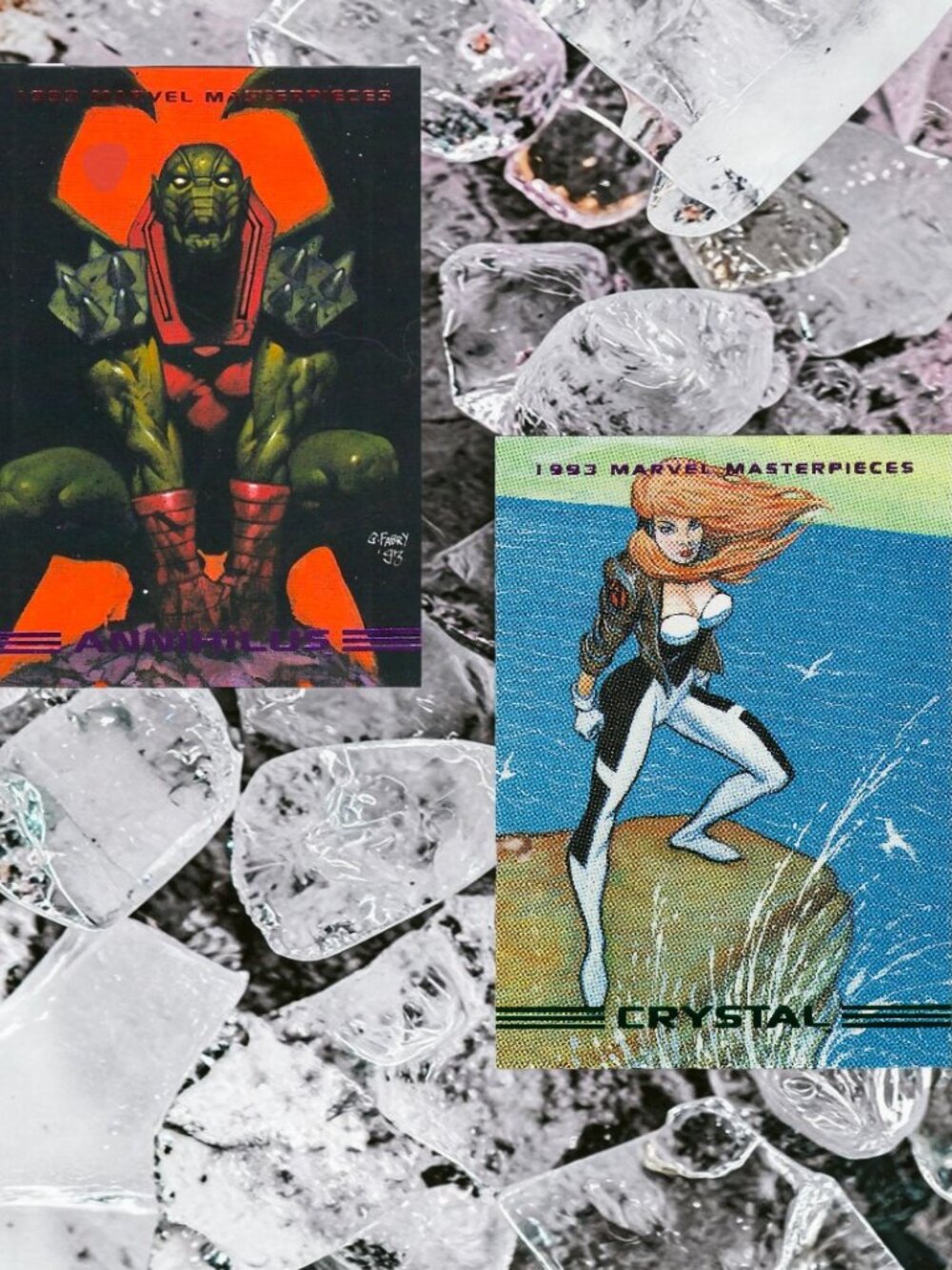 1993 Marvel Masterpieces Trading Card - Annihilus, Crystal